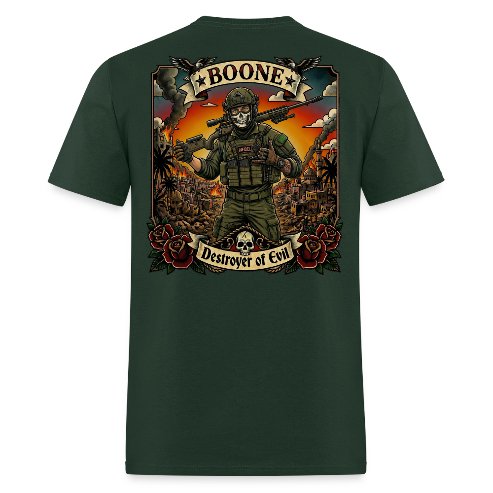 BOONE, DESTROYER OF EVIL - forest green