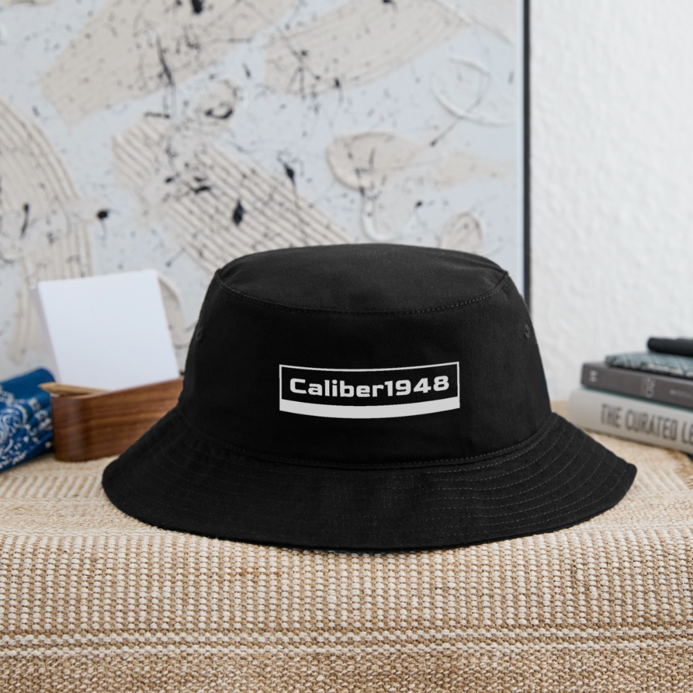 Caliber1948 Bucket Hat WHITE Logo - black