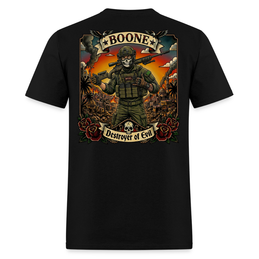 BOONE, DESTROYER OF EVIL - black