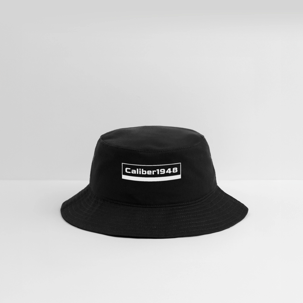 Caliber1948 Bucket Hat WHITE Logo - black